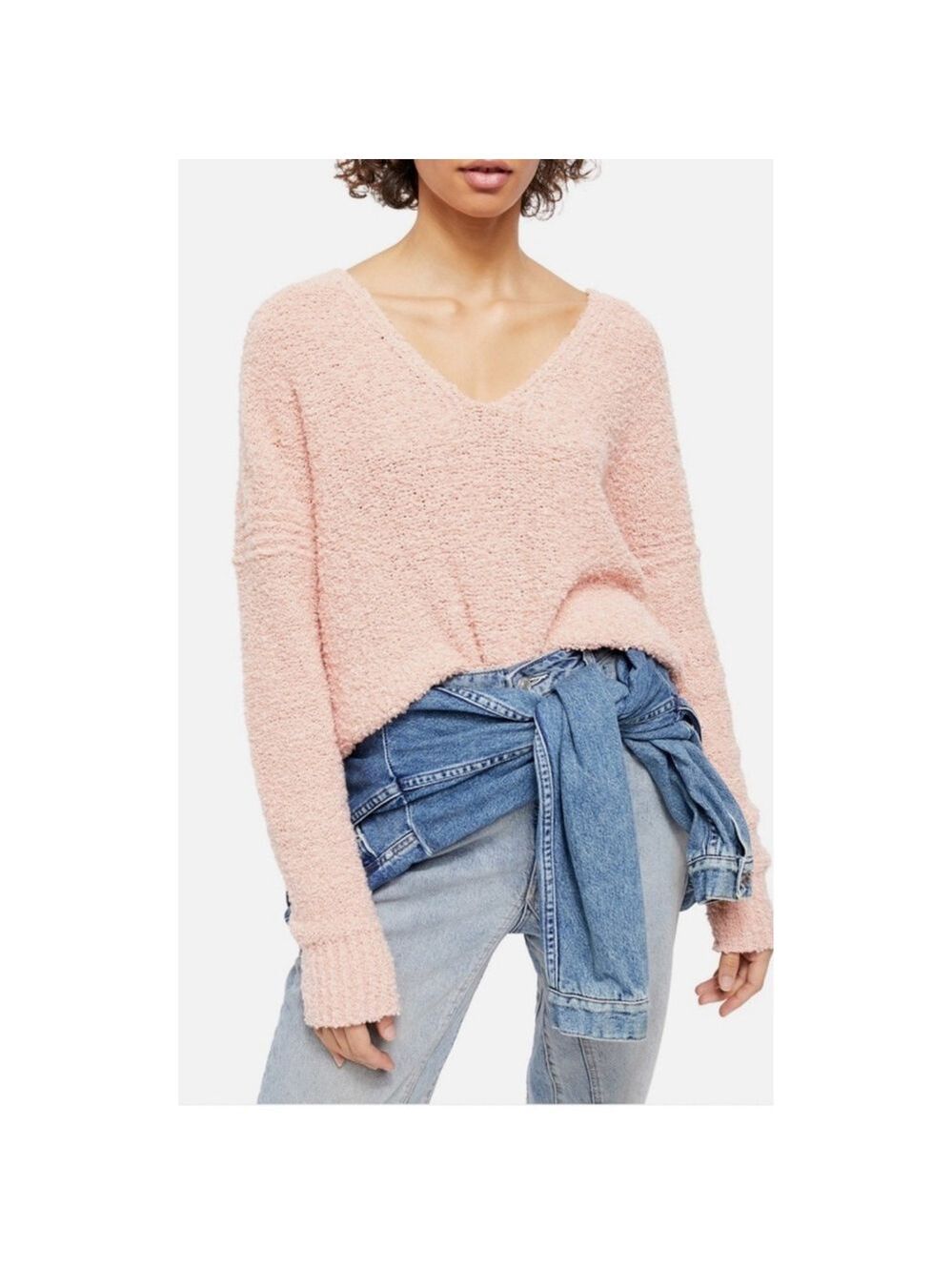 Free People Anthropologie Finders Keepers Sweater Nude Peach Women's XS NWT